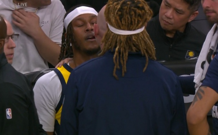  誤傷！馬瑟林防守時(shí)一巴掌拍到特納臉部 后者腦震蕩評估不回歸...