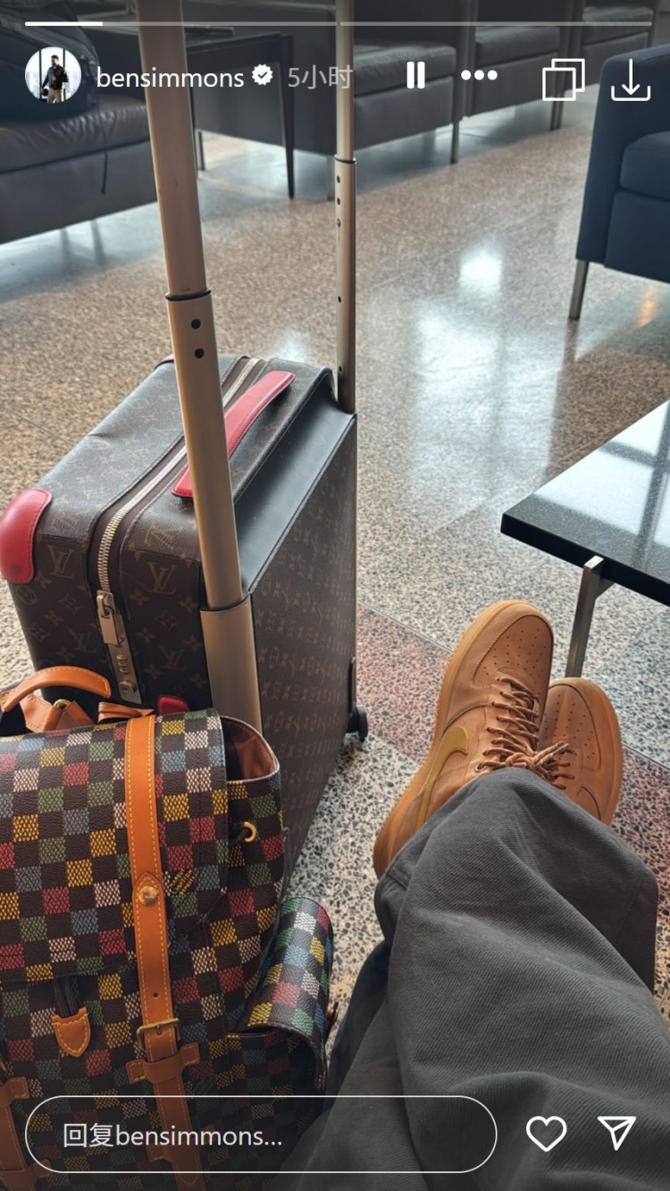  ??洛杉磯我來啦！本-西蒙斯INS曬出自己打包行李出行照