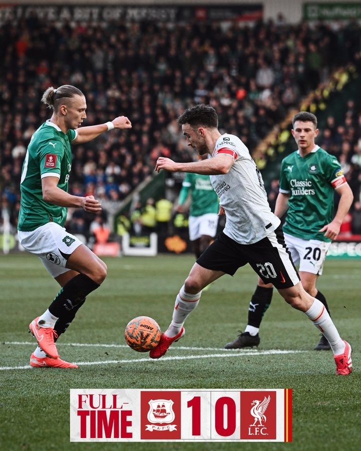  英超榜首歷史第4次在足總杯輸給非英超隊，上次是18年曼城負維岡