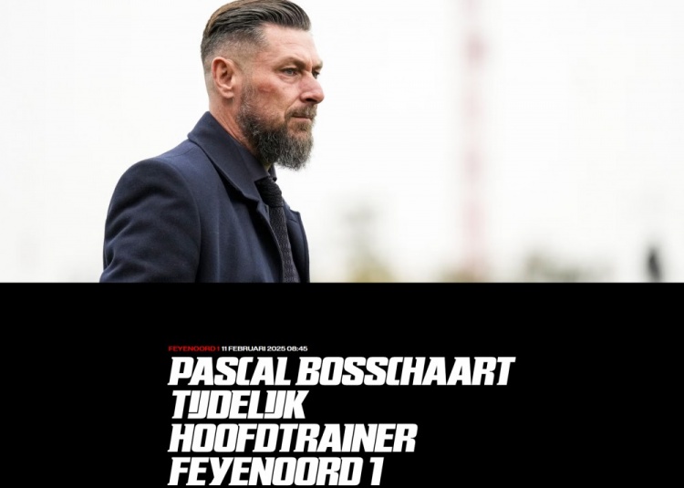  將帶隊(duì)踢米蘭！官方：費(fèi)耶諾德U21教練博斯查特出任臨時主帥