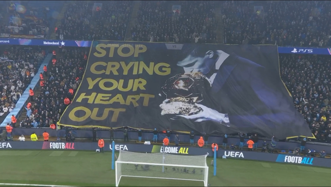  曼城球迷團(tuán)體解釋橫幅：我們針對的是弗洛倫蒂諾，這都看不出來？