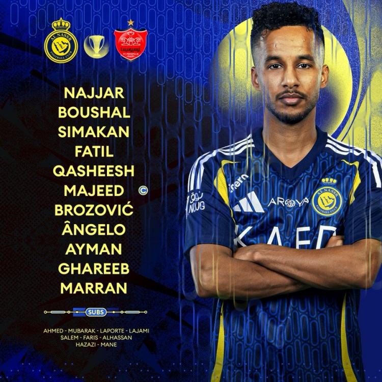  利雅得勝利亞冠首發(fā)：B羅、西馬坎先發(fā)，馬內(nèi)、拉波爾特替補