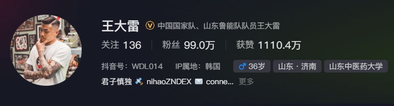  事出突然？泰山賽前幾小時亞冠退賽，王大雷社媒IP還顯示在韓國