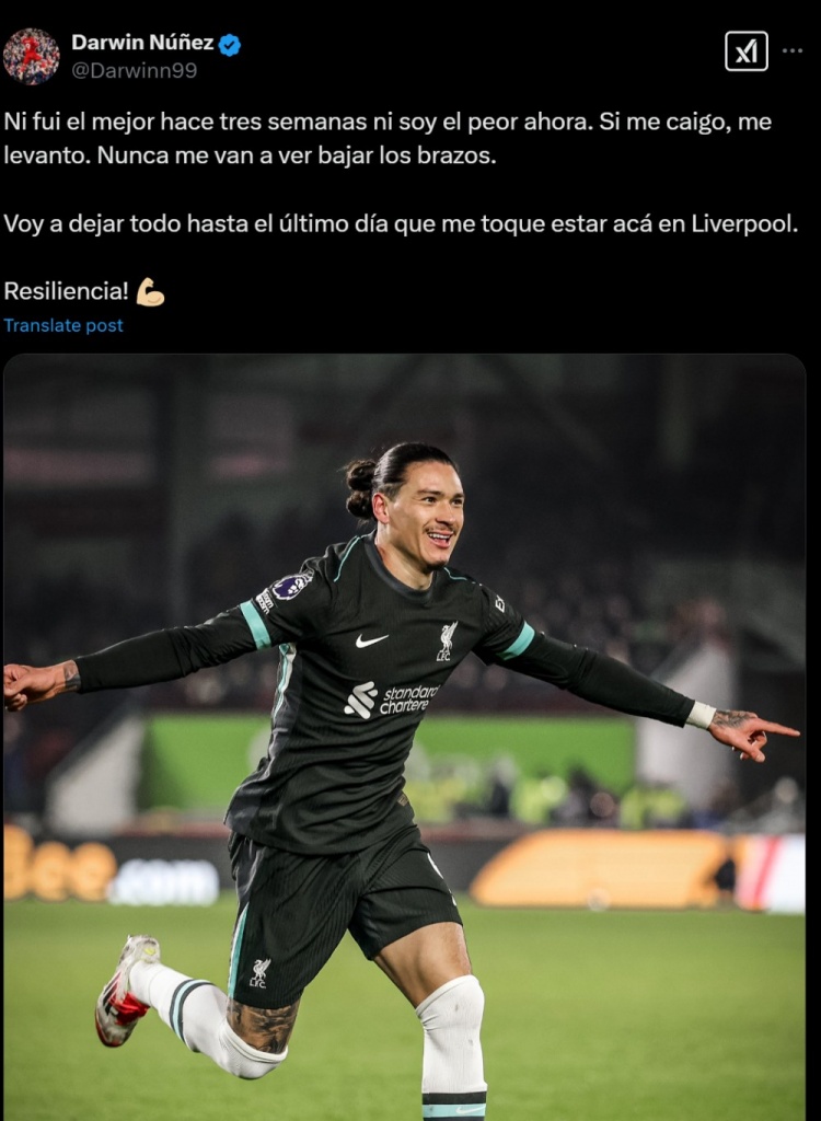  努涅斯談失空門(mén)：紅軍生涯最后一天前我都會(huì)全力以赴，我不會(huì)放棄