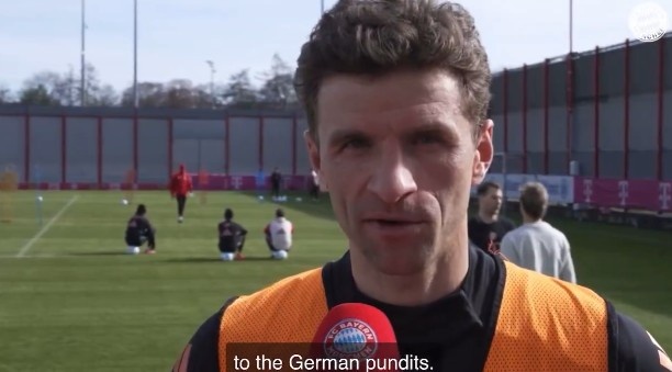  穆勒：德國專家們說藥廠是晉級熱門而拜仁絕對不被看好，對吧？