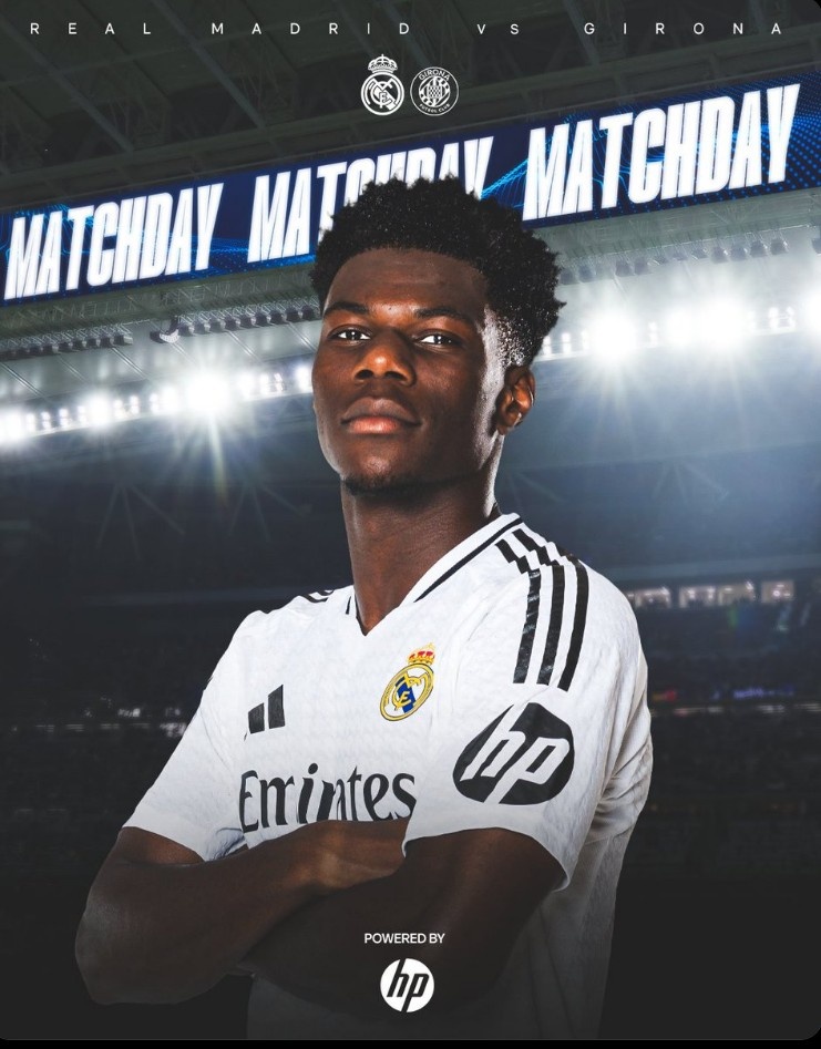  皇馬官方發(fā)布本輪對陣赫羅納海報(bào)，瓊阿梅尼單人出鏡