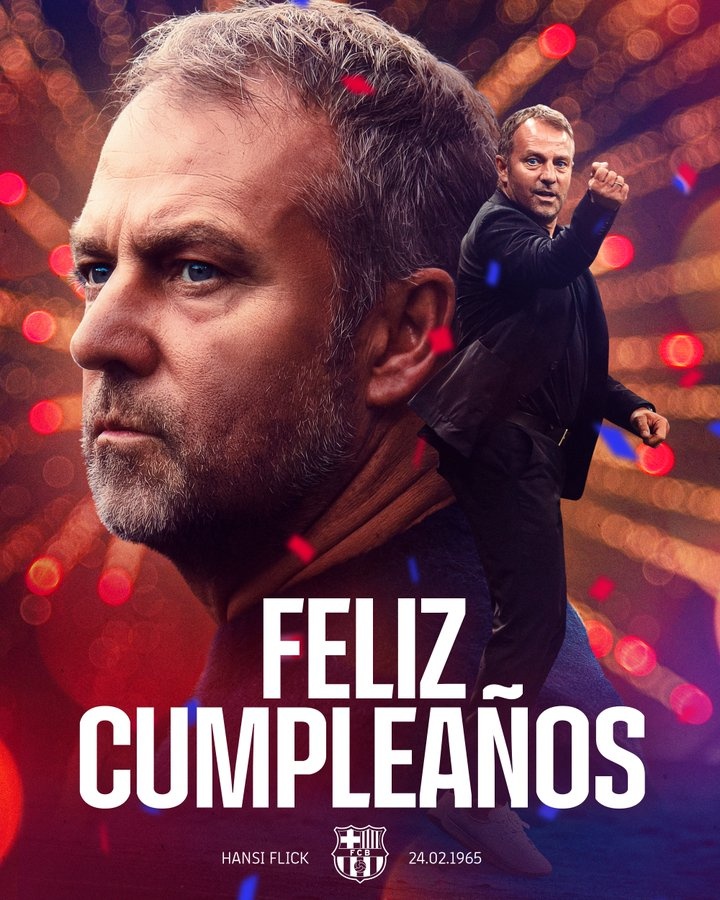  弗里克今天迎來60歲生日，巴薩官推曬海報送祝福