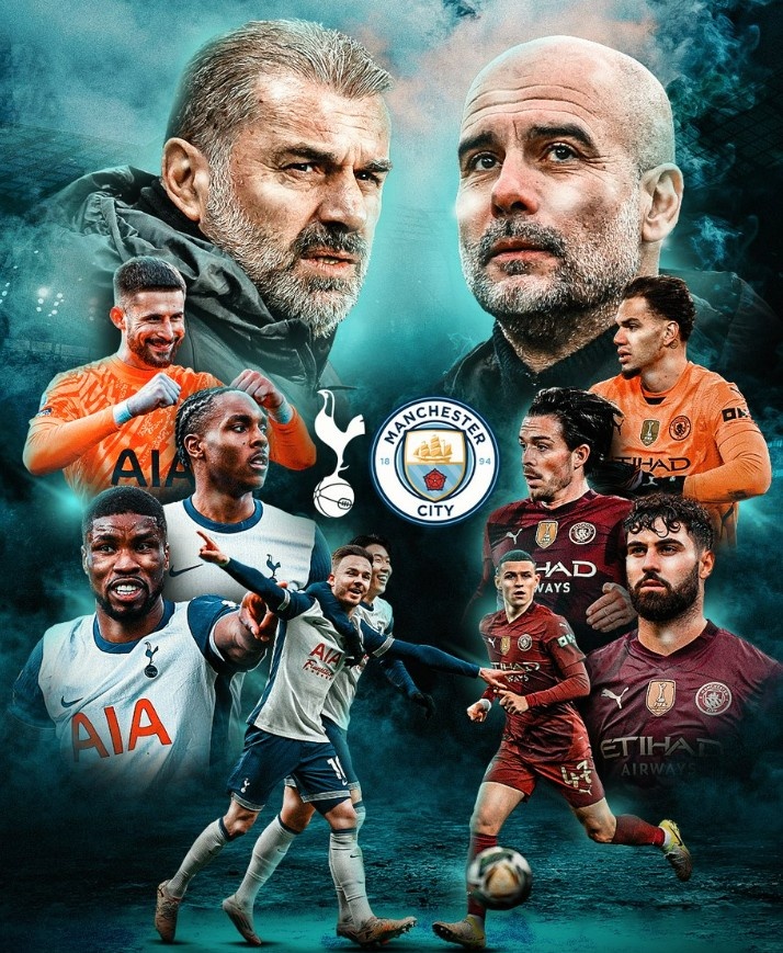  焦點(diǎn)對(duì)決！曼城&熱刺曬本輪英超海報(bào)：瓜帥、福登、孫興慜等出鏡