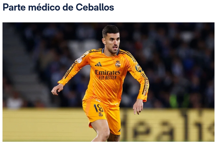  皇馬官方：塞巴略斯左腿半膜肌受傷&肌腱受損，預(yù)計將傷缺2個月