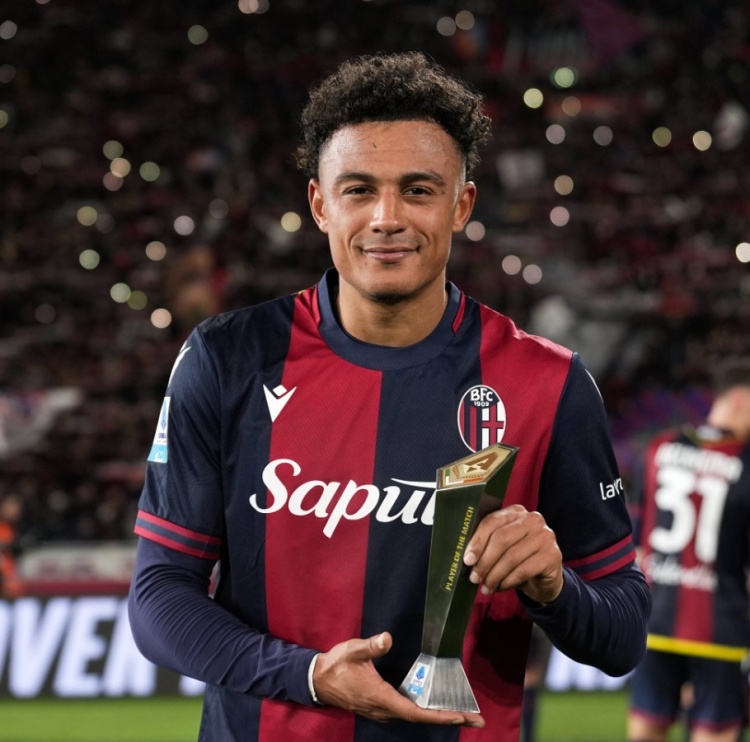  致勝破門！恩多耶當(dāng)選博洛尼亞2-1米蘭全場最佳球員