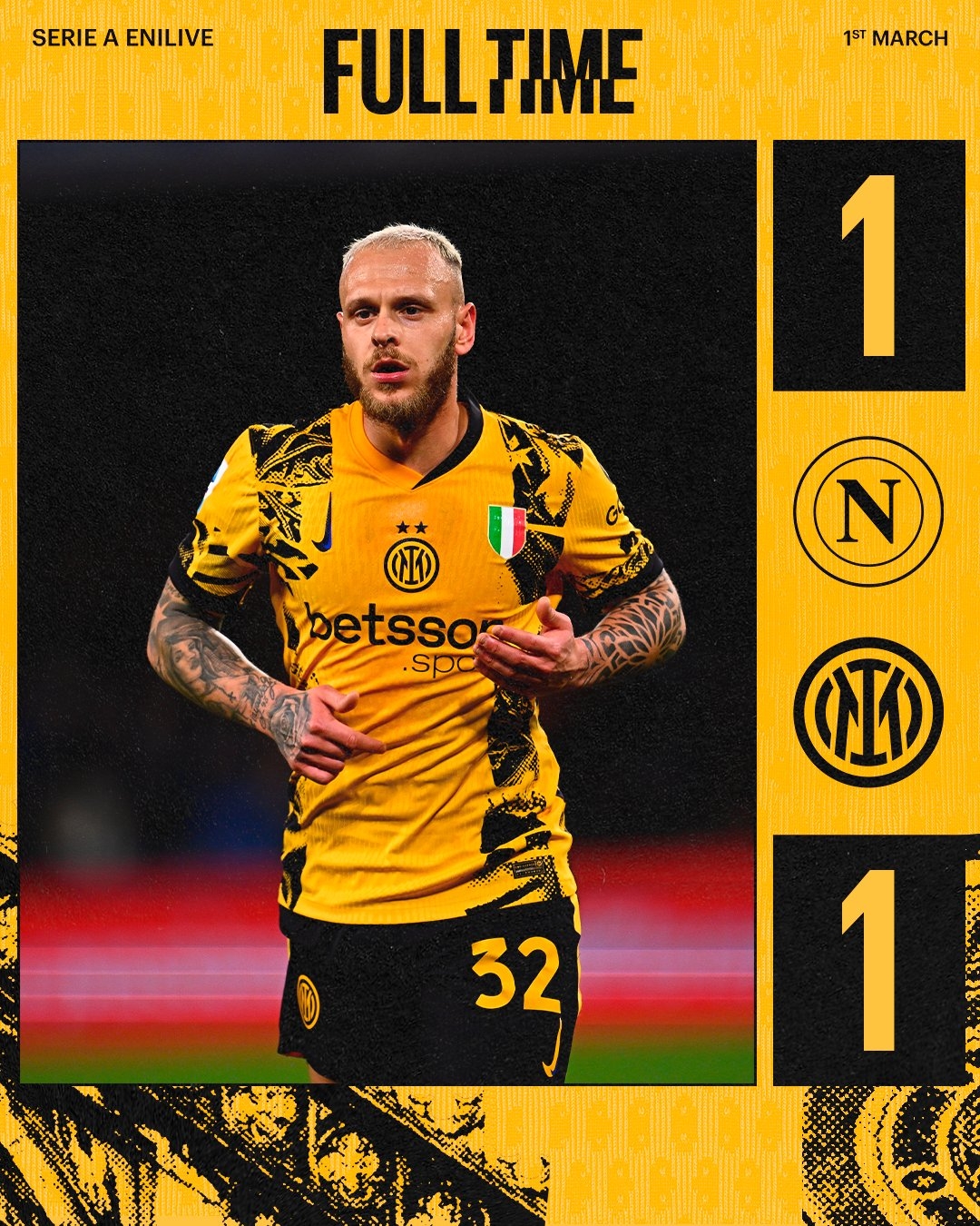  真給機會?。≌婕偎{黑&拿波里均不勝，意甲前三剎車尤文有機可乘