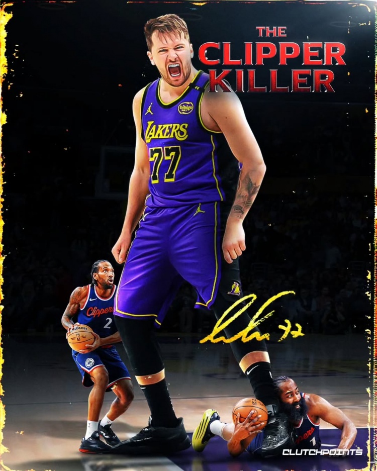  殺手！東契奇常規(guī)賽打快船場(chǎng)均32.3分7.9板7.4助1.6斷 季后賽更佳