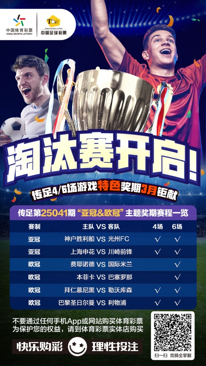  淘汰賽開啟！傳足特色獎期第25041期聚焦亞冠&歐冠