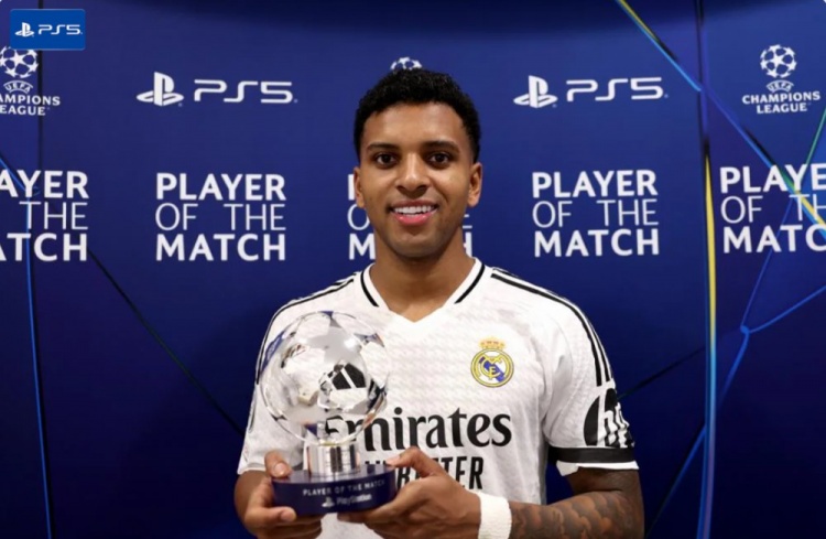  1進球1關(guān)鍵傳球，羅德里戈當選皇馬2-1馬競一役全場最佳