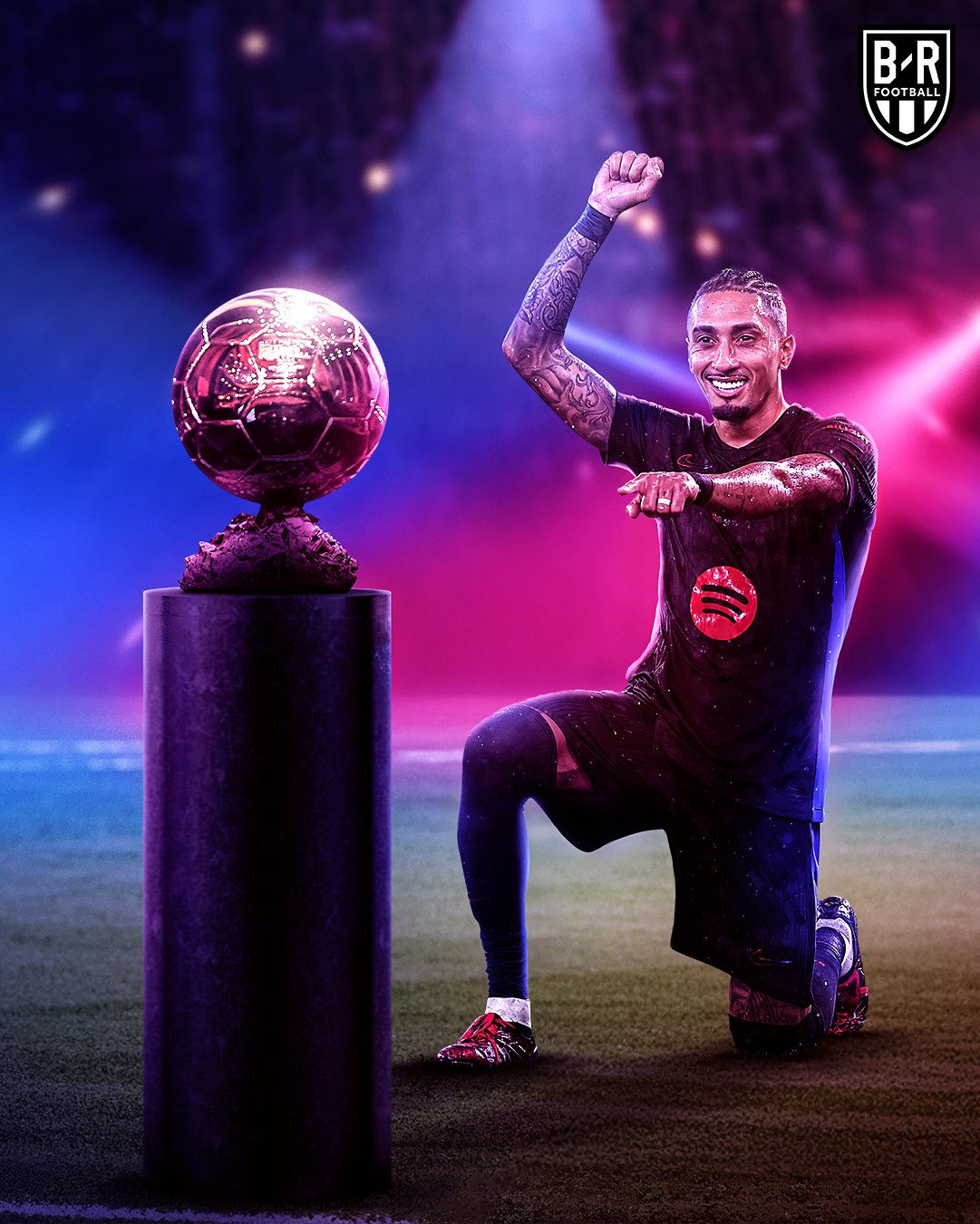  實打?qū)嵉?000萬！拉菲尼亞25球16助，金球獎賠率第3高于維尼修斯