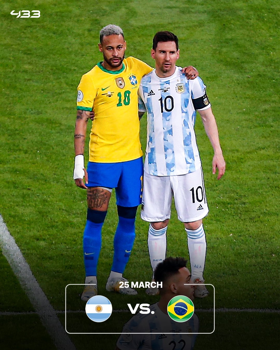  焦點(diǎn)戰(zhàn)老友重逢！內(nèi)馬爾重回國(guó)家隊(duì)，本月底將戰(zhàn)梅西領(lǐng)銜的阿根廷