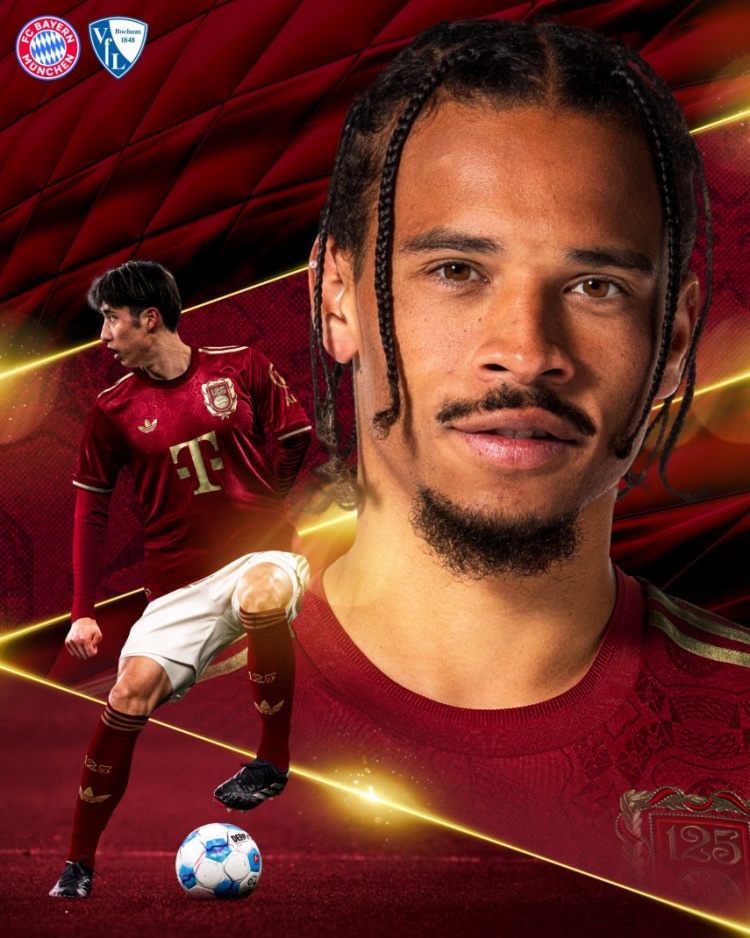  拜仁曬主場(chǎng)對(duì)陣波鴻海報(bào)，薩內(nèi)&伊藤洋輝出鏡