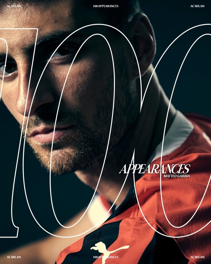  官方：25歲加比亞達(dá)成米蘭100場里程碑，此前5球1助攻+2冠軍