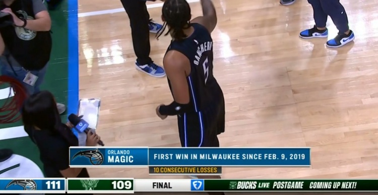  打破魔咒！魔術(shù)結(jié)束對雄鹿客場10連敗 上次取勝是2019年2月9日