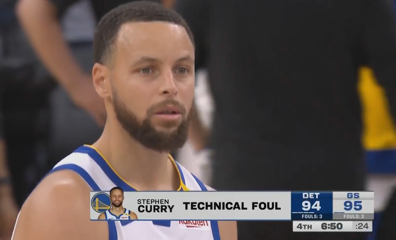  斯圖爾特推庫里 庫里反嘲！兩人各吃一T！