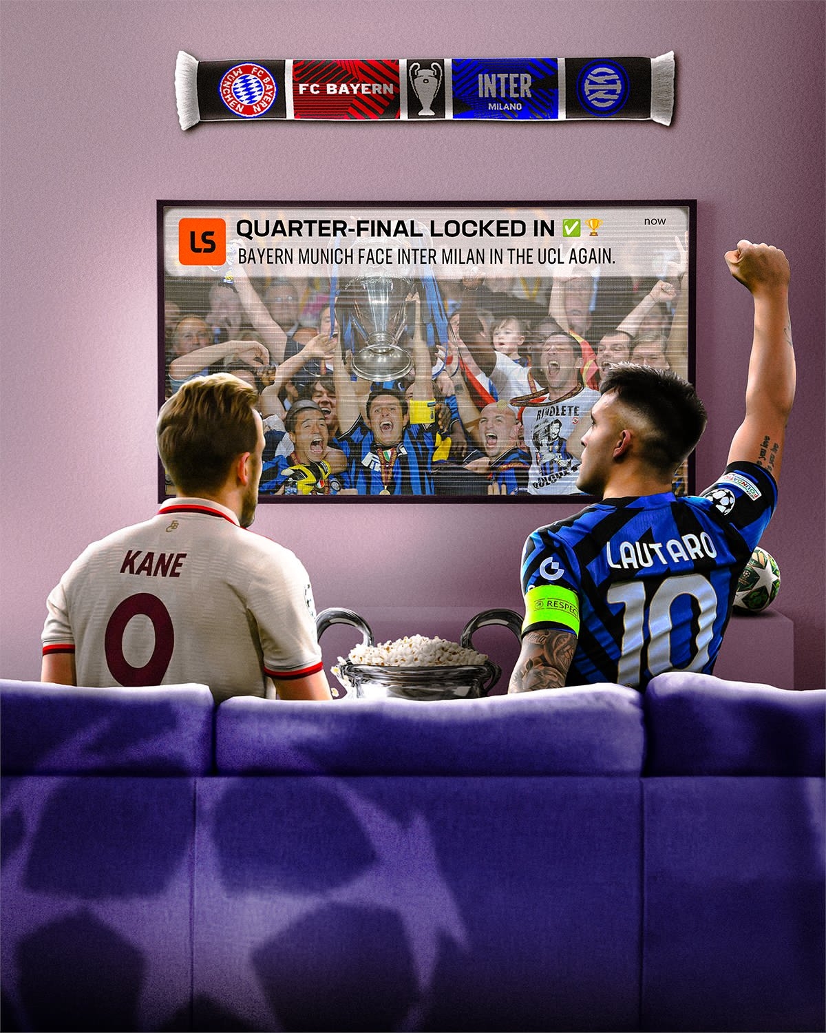  強強對話！歐冠八強首組對陣出爐：拜仁vs國米