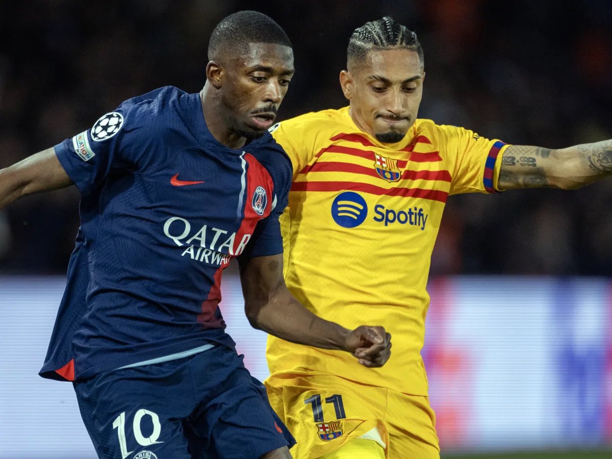  金球之爭！登貝萊29球7助，拉菲尼亞27球17助，雙雙沖擊四冠王