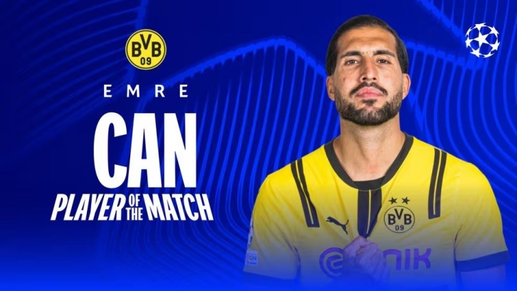  官方：埃姆雷-詹當(dāng)選全場最佳，點(diǎn)射扳平+6解圍2攔截3搶斷