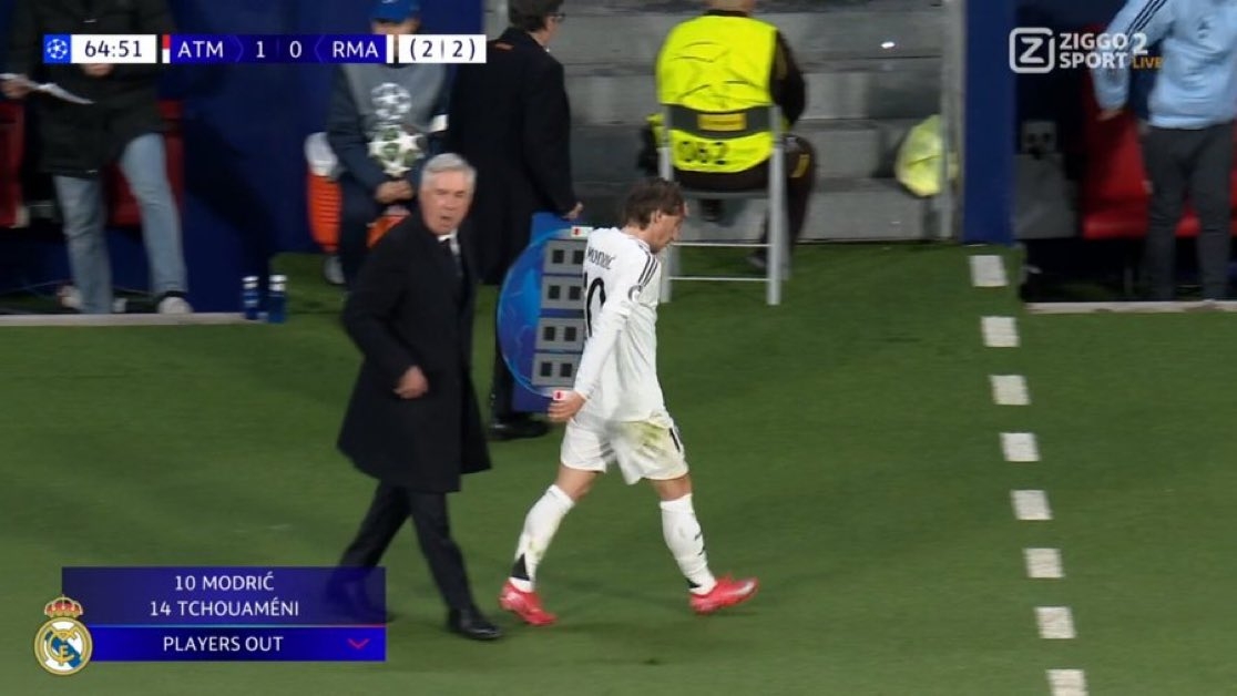  皇馬第65分鐘換人：魔笛、瓊阿梅尼下，卡馬文加、巴斯克斯上