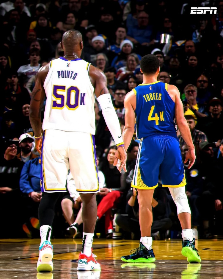  詹庫！美媒：我們在見證歷史三分王和得分王在同一賽季達到新高度