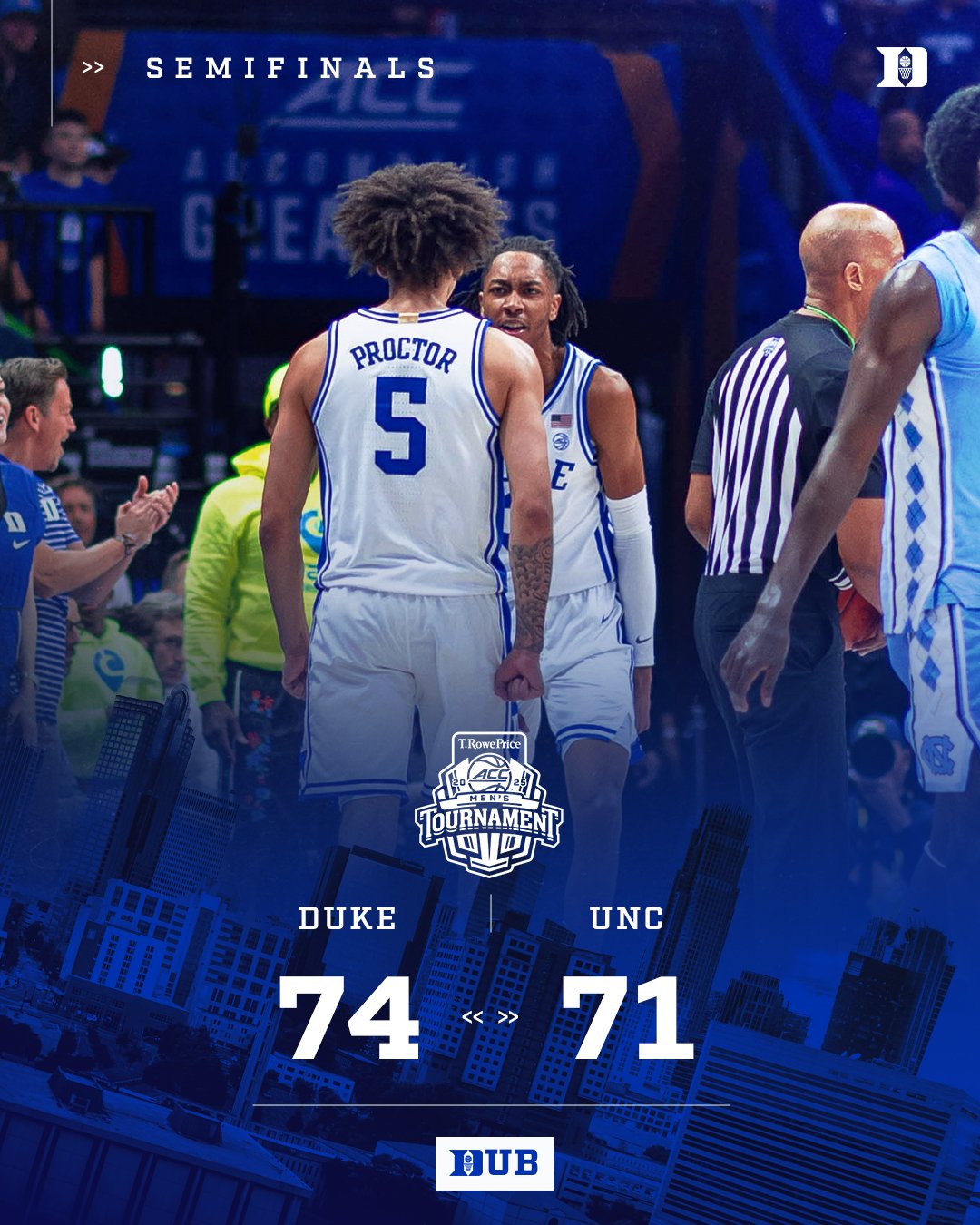  弗拉格因傷缺陣！北卡關(guān)鍵扳平罰球違例 杜克涉險(xiǎn)過(guò)關(guān)晉級(jí)ACC決賽