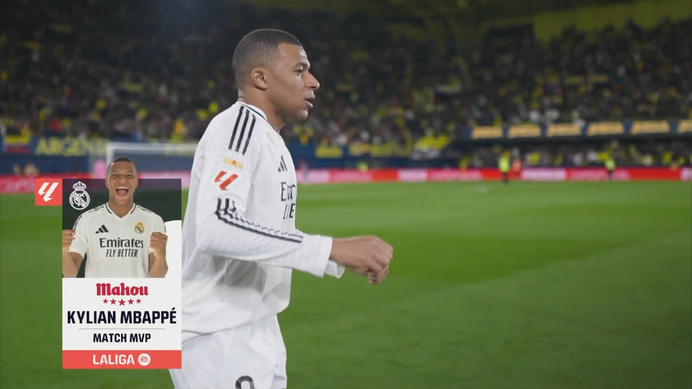  梅開二度！官方：姆巴佩當(dāng)選黃潛vs皇馬全場(chǎng)最佳球員