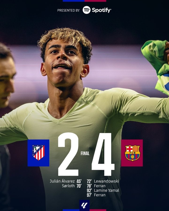  下月國王杯再戰(zhàn)！巴薩此前對馬競5連勝，本賽季近3場1勝1平1負(fù)