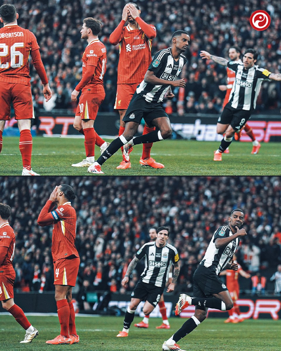  真利物浦克星！伊薩克進球后，范迪克捂臉