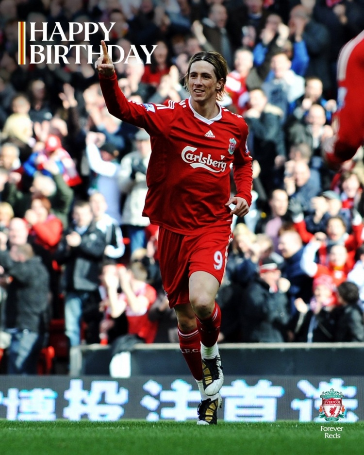  利物浦祝托雷斯41歲生日快樂，球員為紅軍出戰(zhàn)142場81球19助