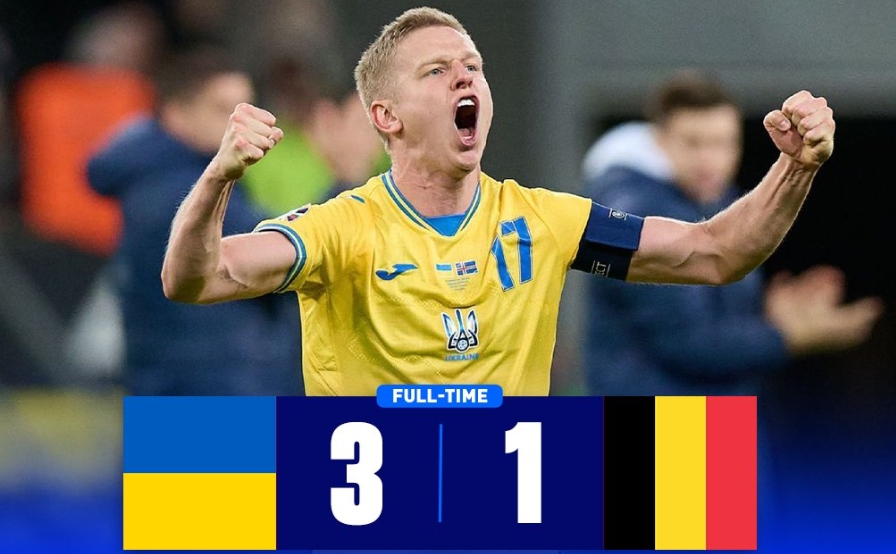  不敵烏克蘭！比利時(shí)隊(duì)遭遇4連敗，2009年9月后首次