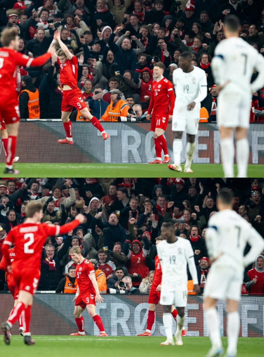  在C羅面前Siuuu！霍伊倫替補建功，丹麥1-0領(lǐng)先葡萄牙