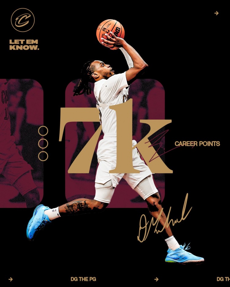  未來可期！加蘭騎士生涯得分達(dá)到7000分 隊史第11位！