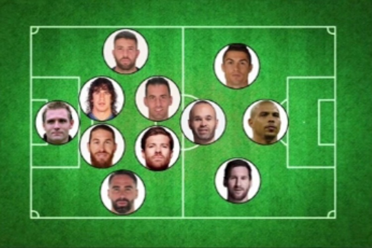  費(fèi)蘭評(píng)歷史最佳陣容：梅西、C羅、大羅、伊涅斯塔在列