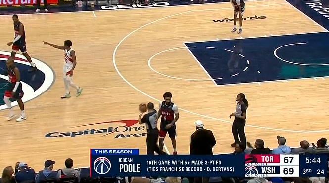  當(dāng)家球星！普爾本賽季已有16場命中5+三分 追平貝爾坦斯隊史紀(jì)錄