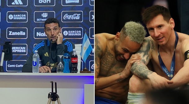  斯卡洛尼談拉菲放話：沒深入研究他的話，還記得梅西內(nèi)馬爾的畫面