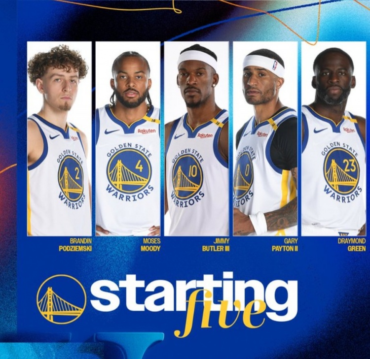  勇士VS熱火首發(fā)：巴特勒維金斯各自直面老東家 小佩頓在列