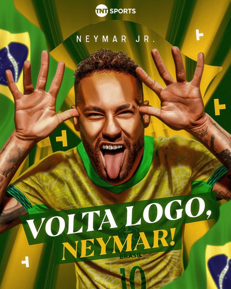  有他會不一樣嗎？TNT社媒曬內(nèi)馬爾海報：我們太想你了！