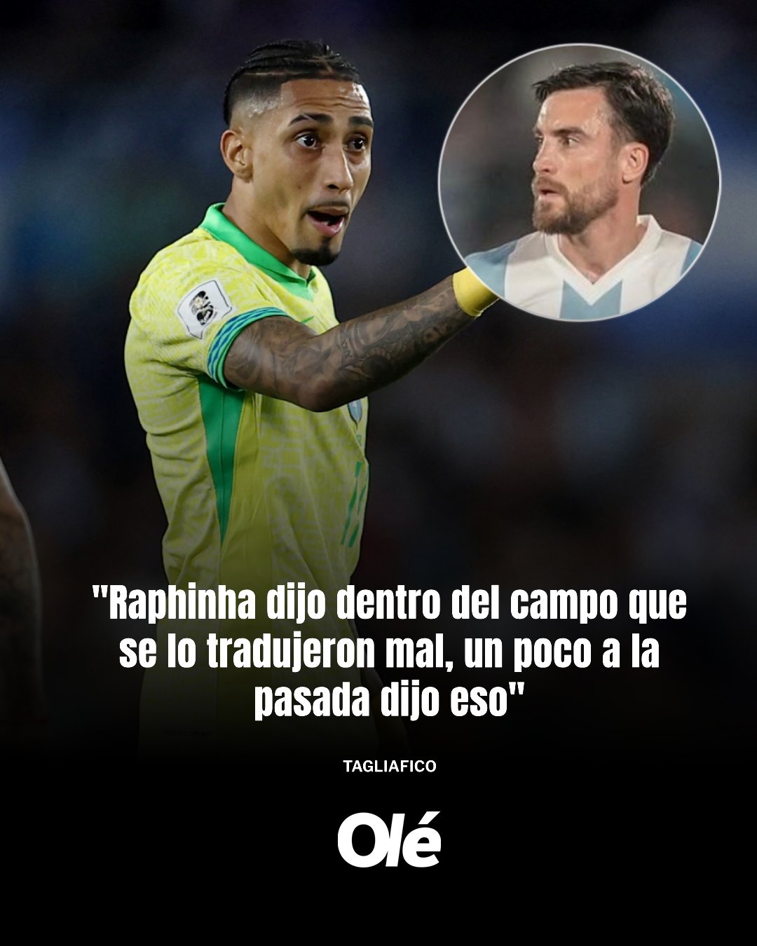  有反轉(zhuǎn)？塔利亞菲科：拉菲尼亞賽后澄清，爭(zhēng)議言論是錯(cuò)誤翻譯