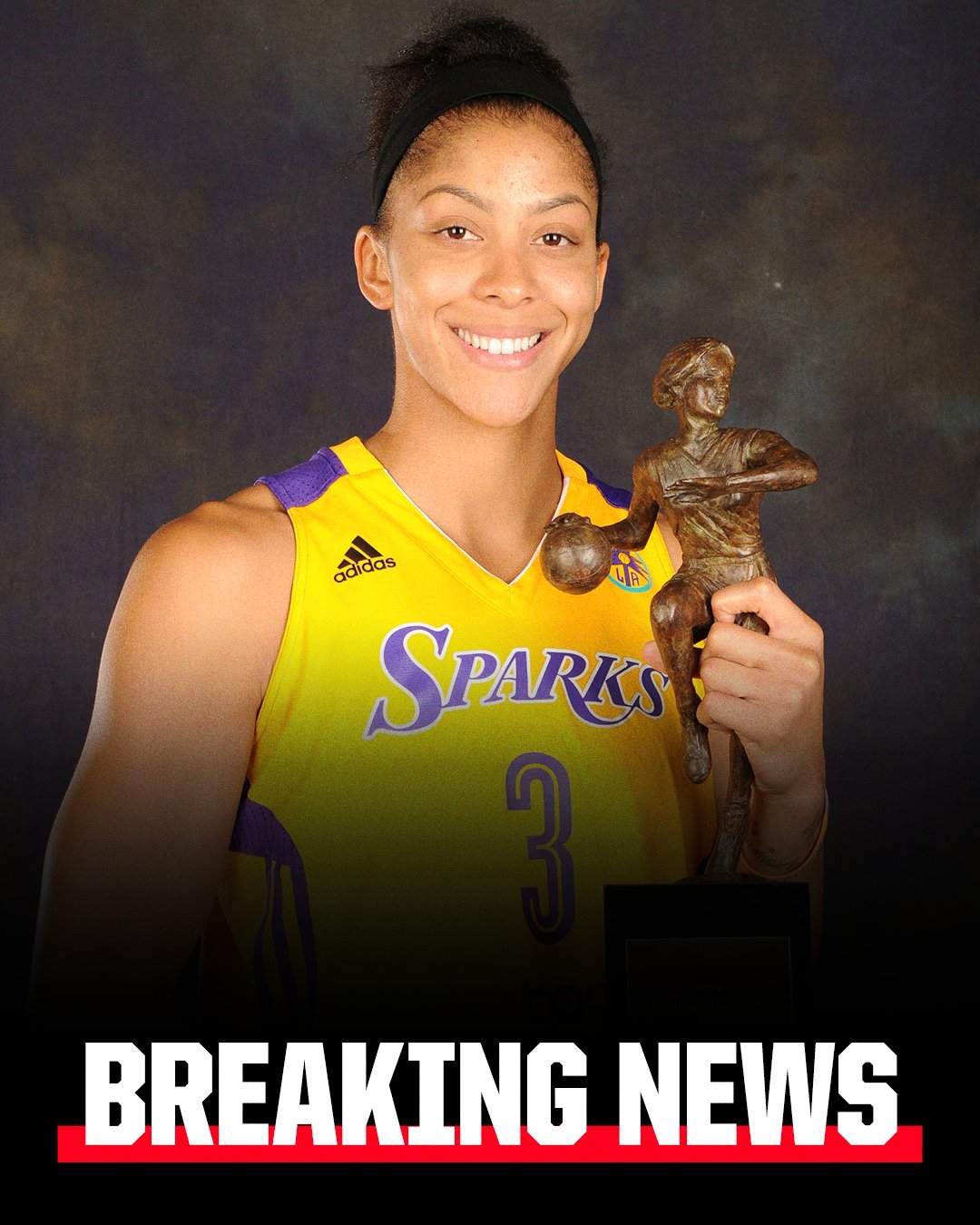  傳奇！洛杉磯火花將于6月29日退役WNBA球星坎迪斯-帕克的3號(hào)球衣