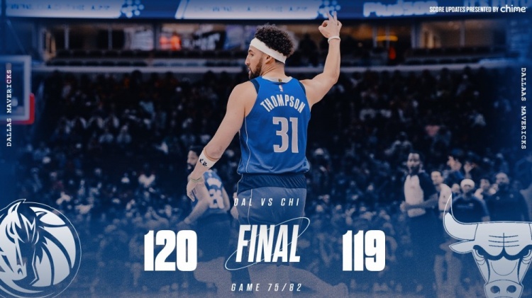  險勝公牛！獨(dú)行俠官方曬贏球海報 克萊成為封面人物