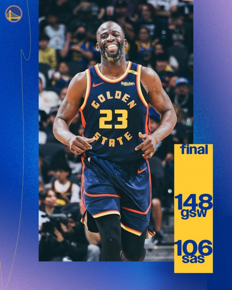  積極進(jìn)攻！9中6砍14分5板！勇士官方贏球海報封面人物：追夢