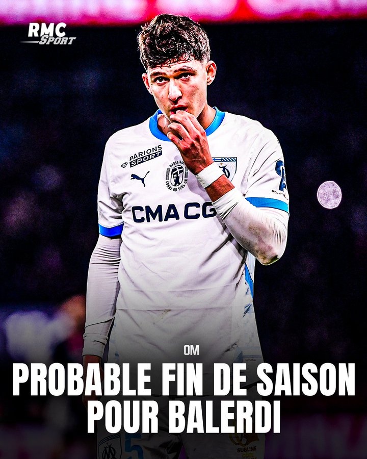  沉重打擊！RMC：馬賽隊長巴列爾迪韌帶扭傷，可能賽季報銷