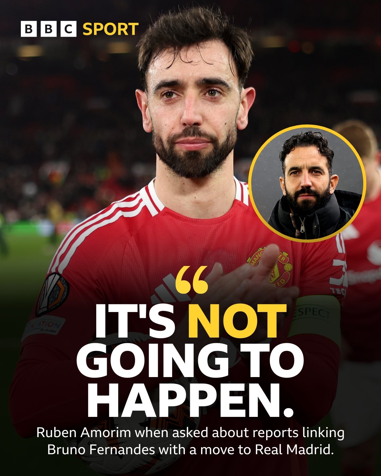  皇馬9000萬鎊挖B費(fèi)？??阿莫林：不可能 我和他說過他哪都不會(huì)去