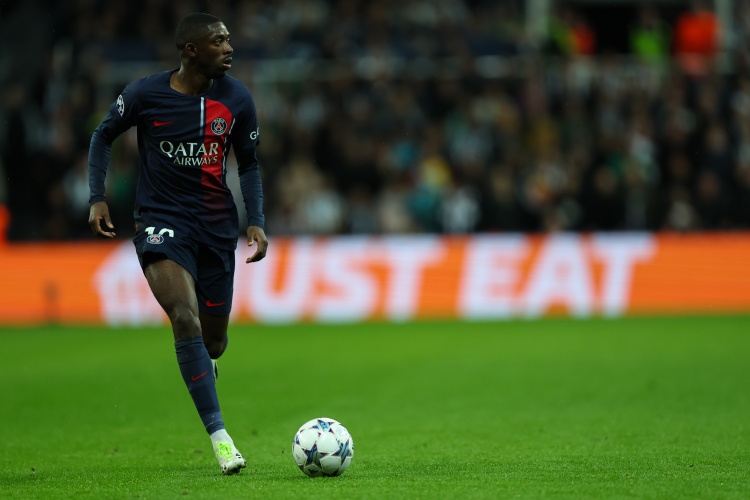  均衡！登貝萊本賽季在法甲8右腳進球、6左腳進球、2粒頭球