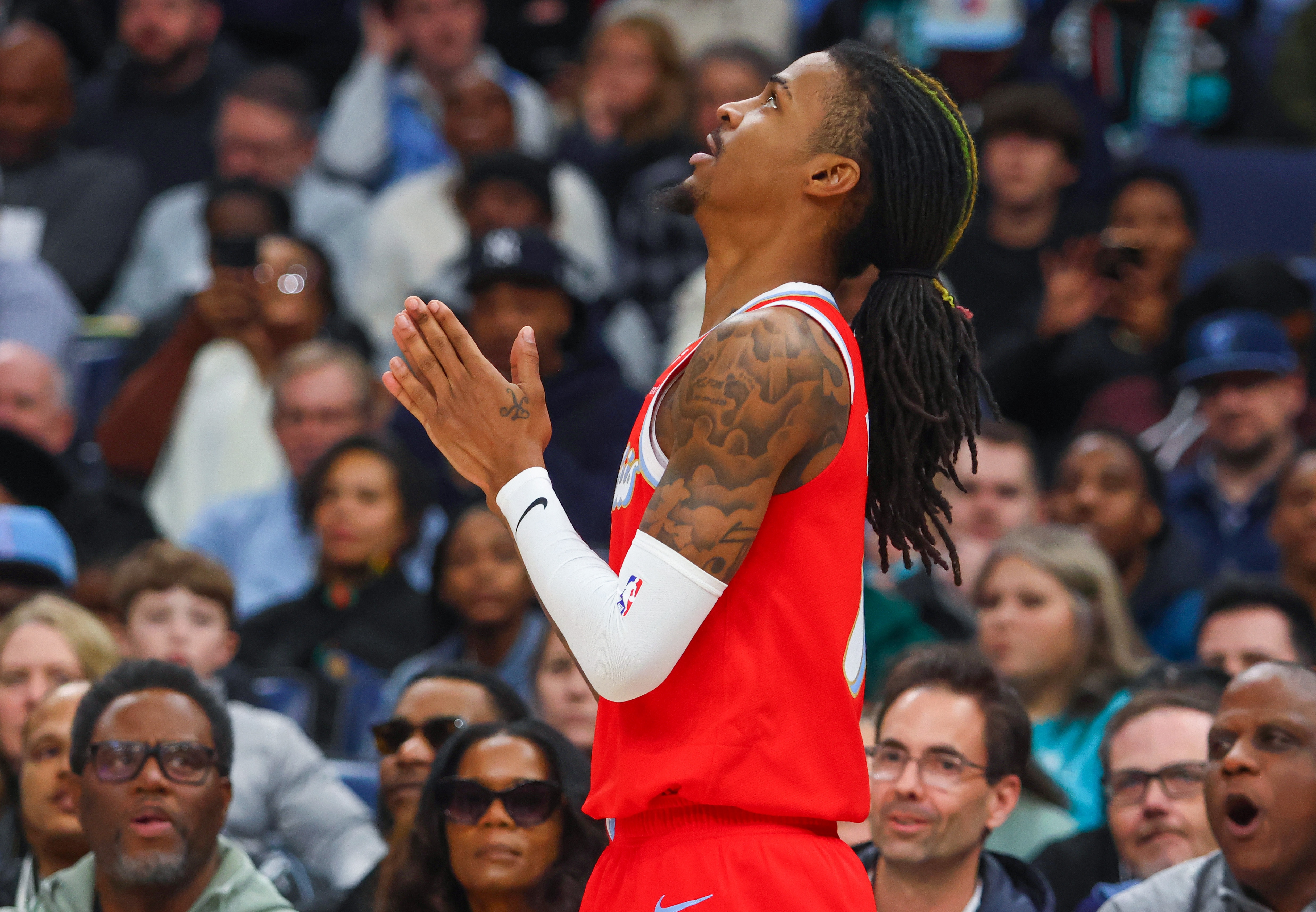  今天有點鐵！莫蘭特19中6罰球4中2拿到16分5板7助2帽 正負值-12